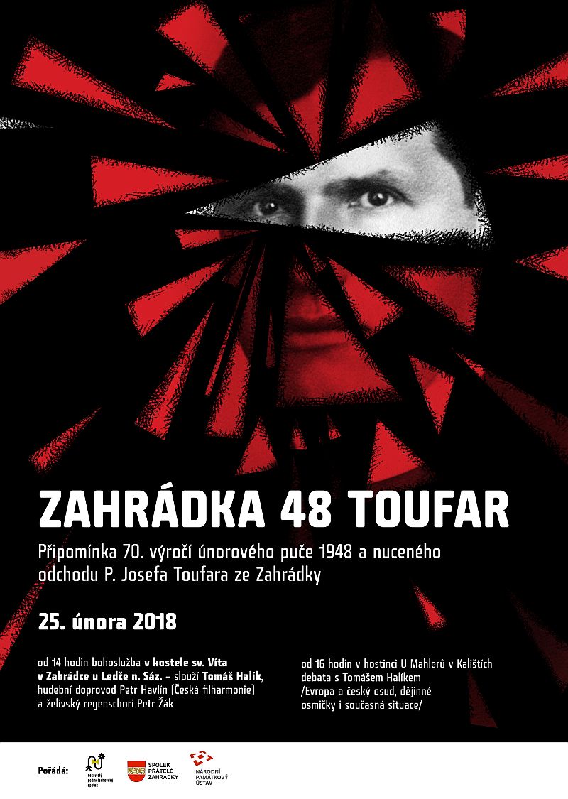 Připomínka 70.výročí únorového puče 1948 a nuceného odchodu P. Josefa Toufara ze Zahrádky