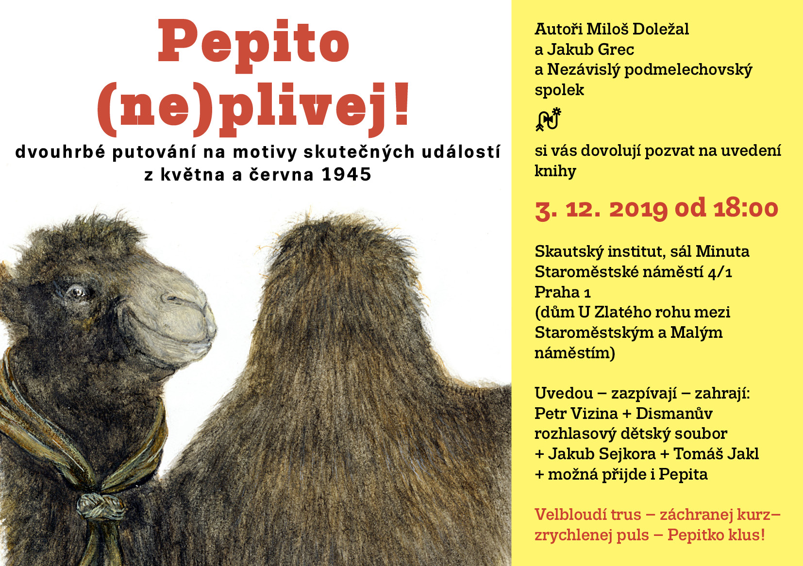 Uvedení knihy "Pepito (ne)plivej!"