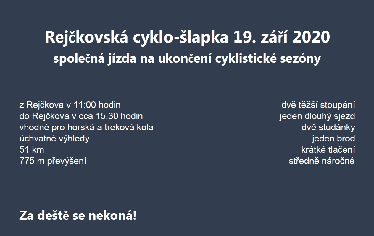 Rejčkovská cyklo-šlapka