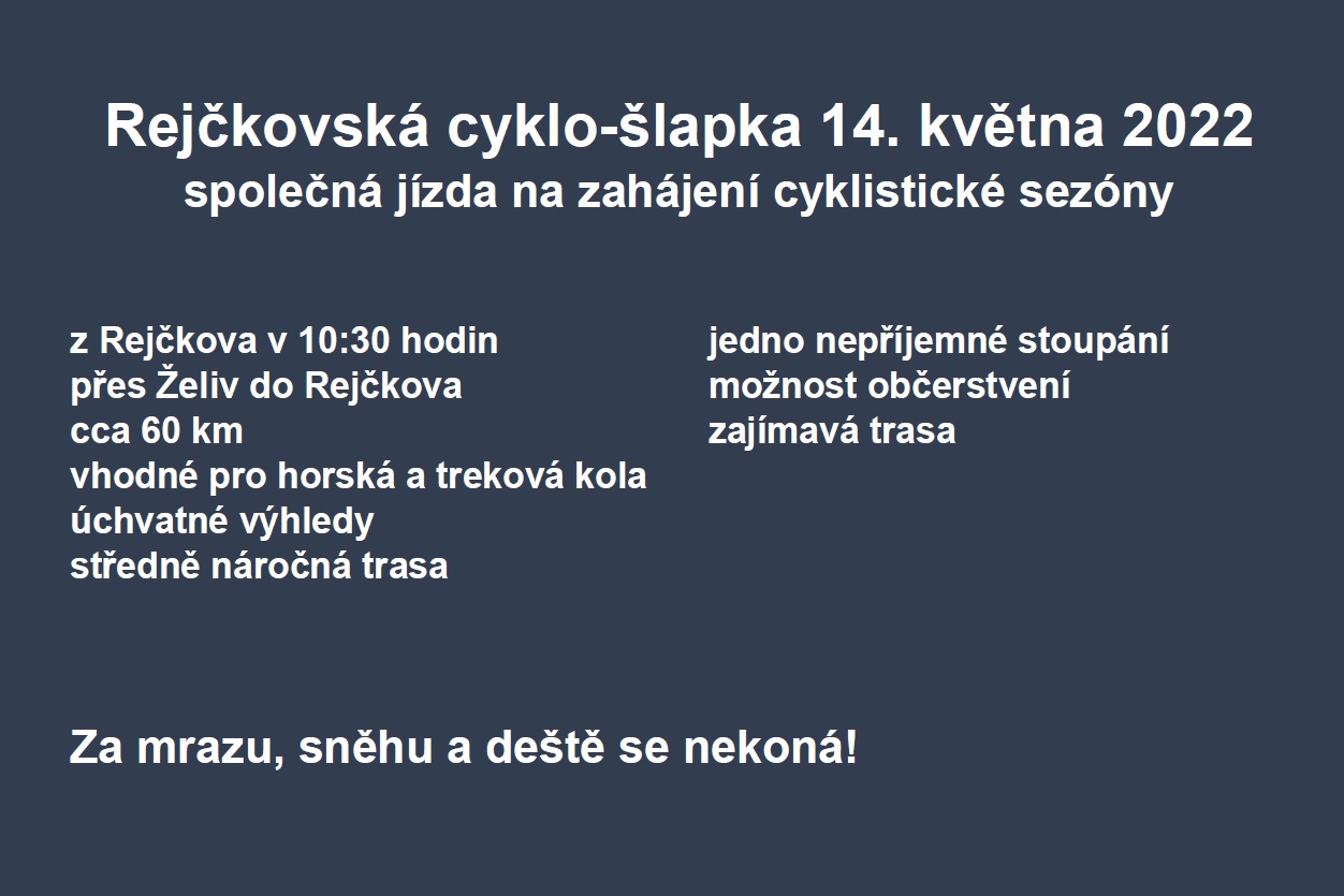 Rejčkovská cyklo-šlapka